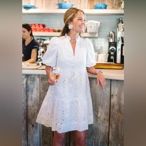 Tuckernuck x Cameran Eubanks Wimberly White Eyelet Palmer Dress, Size Small